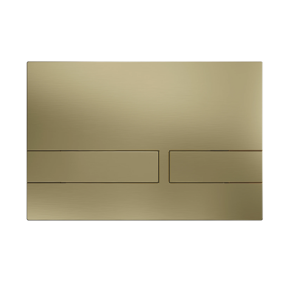 Crosswater Venue Brushed Brass Dual Flush Plate